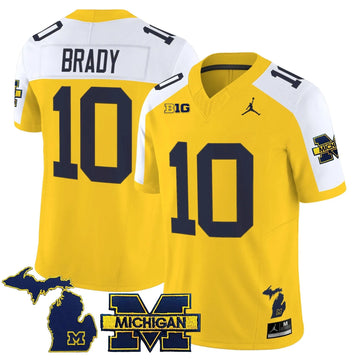 Personalized MW 2026 Vapor Limited Jersey - Maize Alternate / Tom Brady Stitched