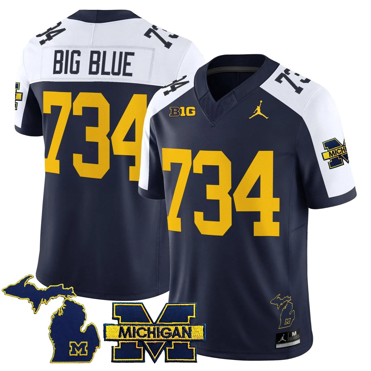 Personalized MW 2026 Vapor Limited Jersey - Navy Alternate / Big Blue 734 Stitched