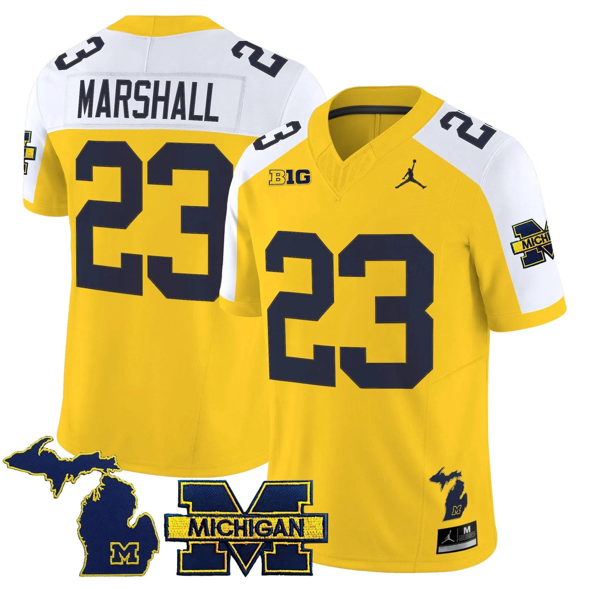 Personalized MW 2026 Vapor Limited Jersey - Maize Alternate / Jordan Marshall Stitched