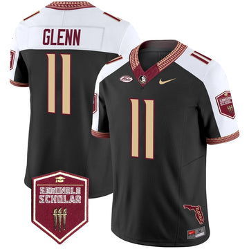 Personalized FSS 2026 Seminole Scholar Patch Vapor Limited Jersey - Black Alternate / Brock Glenn Stitched