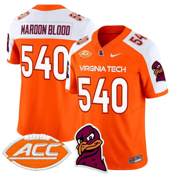 Personalized VTH 2026 Vapor Limited Jersey - Orange Alternate / Maroon Blood 540 Stitched