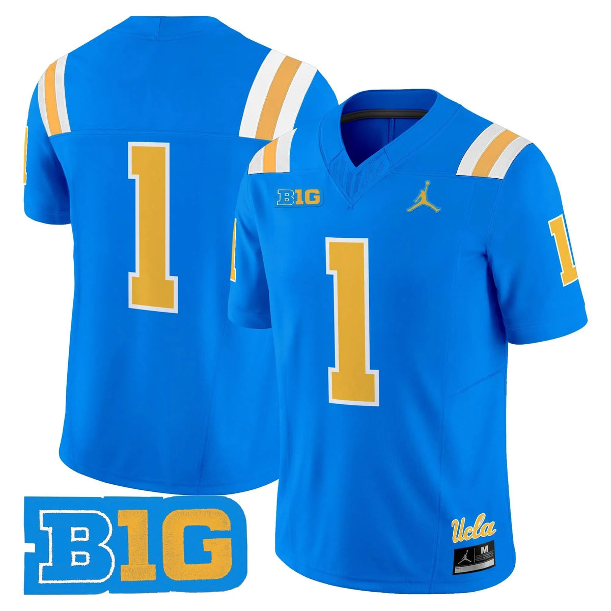 Personalized UCLA 2026 Vapor Limited Jersey - Blue / #1 Team Stitched