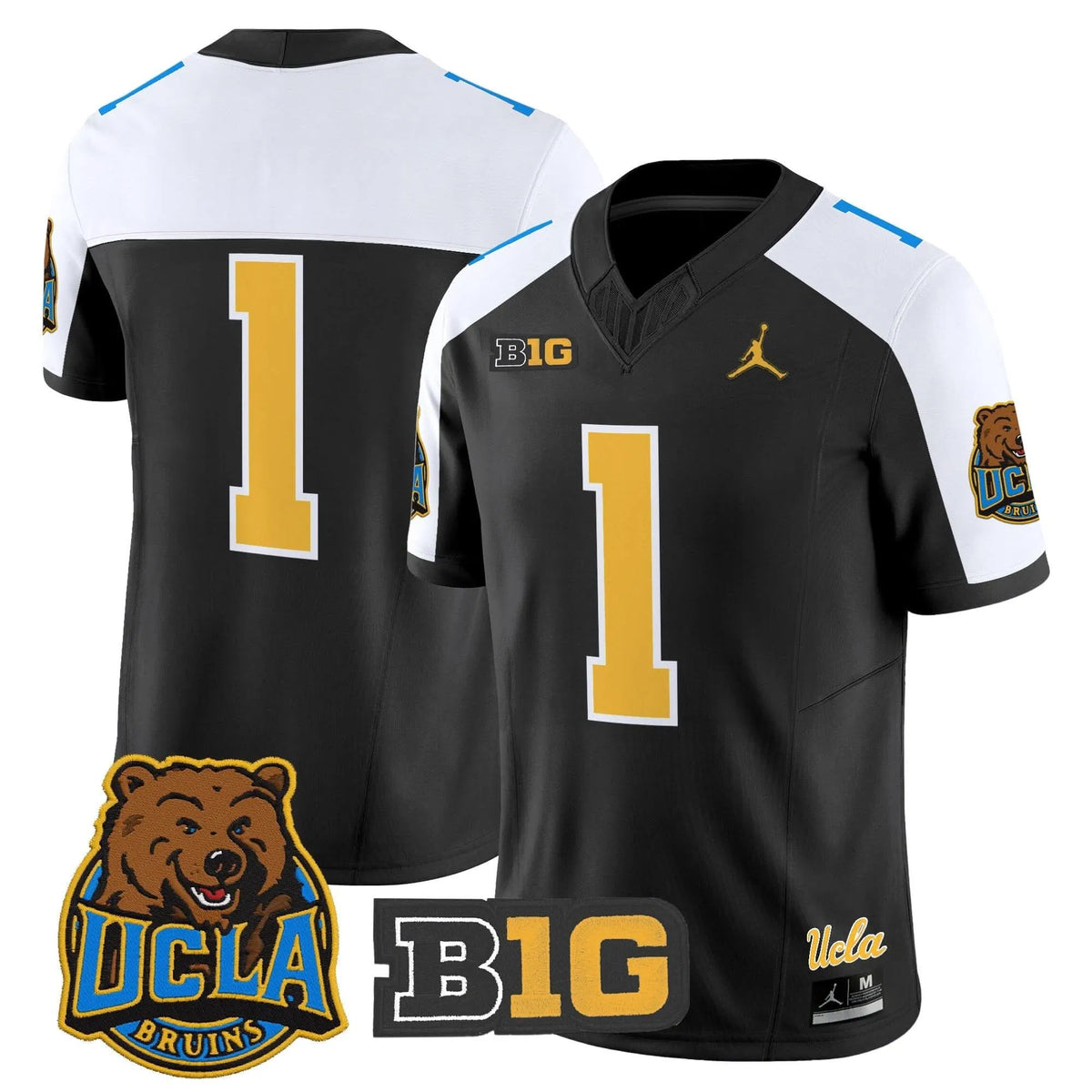 Personalized UCLA 2026 Vapor Limited Jersey - Black Alternate / #1 Team Stitched