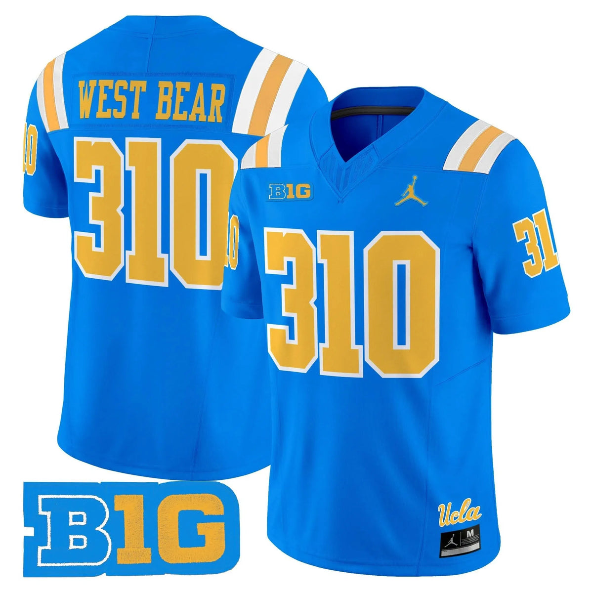 Personalized UCLA 2026 Vapor Limited Jersey - Blue / West Bear 310 Stitched