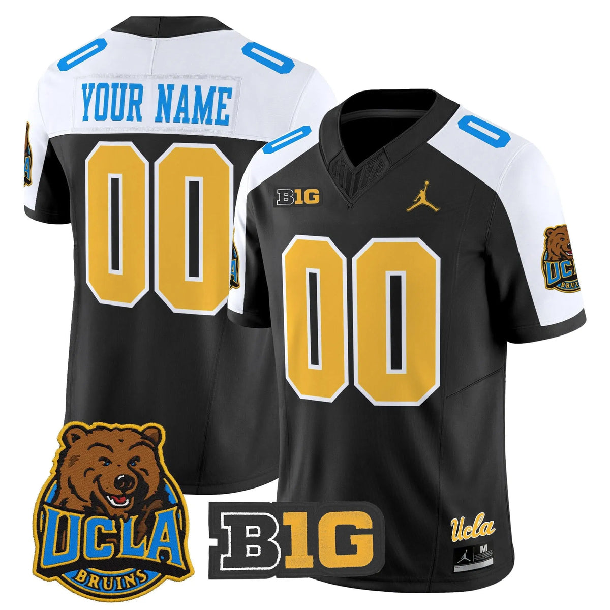 Personalized UCLA 2026 Vapor Limited Custom Jersey - Black Alternate Stitched