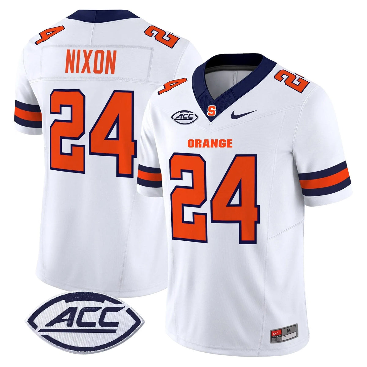Personalized Syracuse Orange 2026 Vapor Limited Jersey - White / Will Nixon Stitched