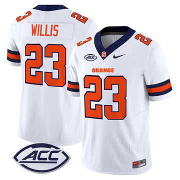 Personalized Syracuse Orange 2026 Vapor Limited Jersey - White / Yasin Willis Stitched