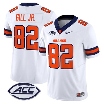 Personalized Syracuse Orange 2026 Vapor Limited Jersey - White / Darrell Gill Jr. Stitched