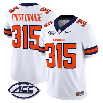 Personalized Syracuse Orange 2026 Vapor Limited Jersey - White / Frost Orange 315 Stitched