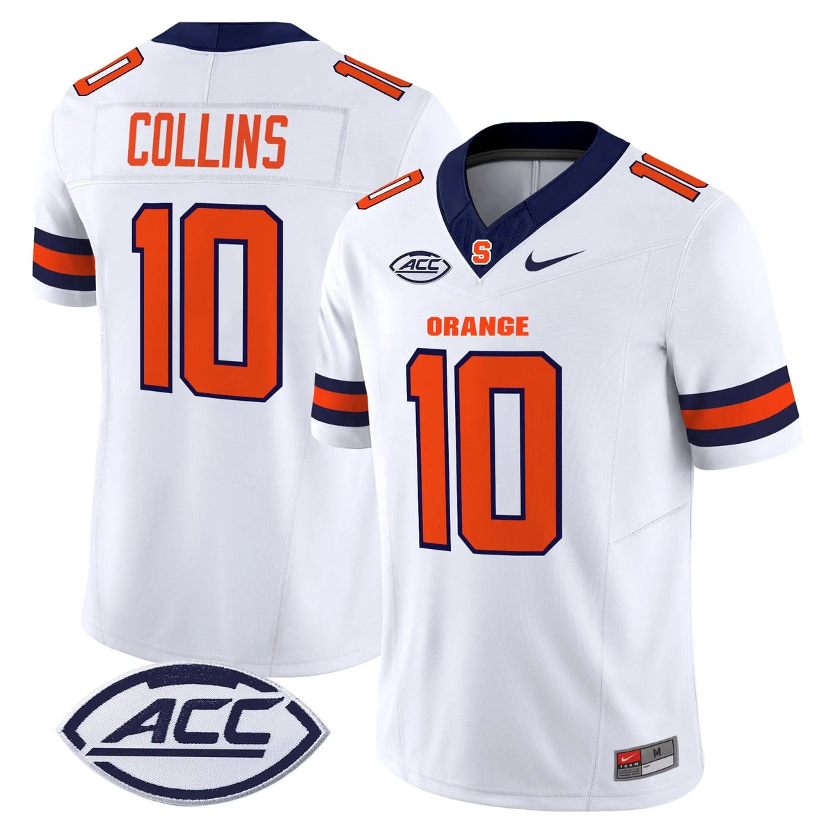 Personalized Syracuse Orange 2026 Vapor Limited Jersey - White / Rickie Collins Stitched