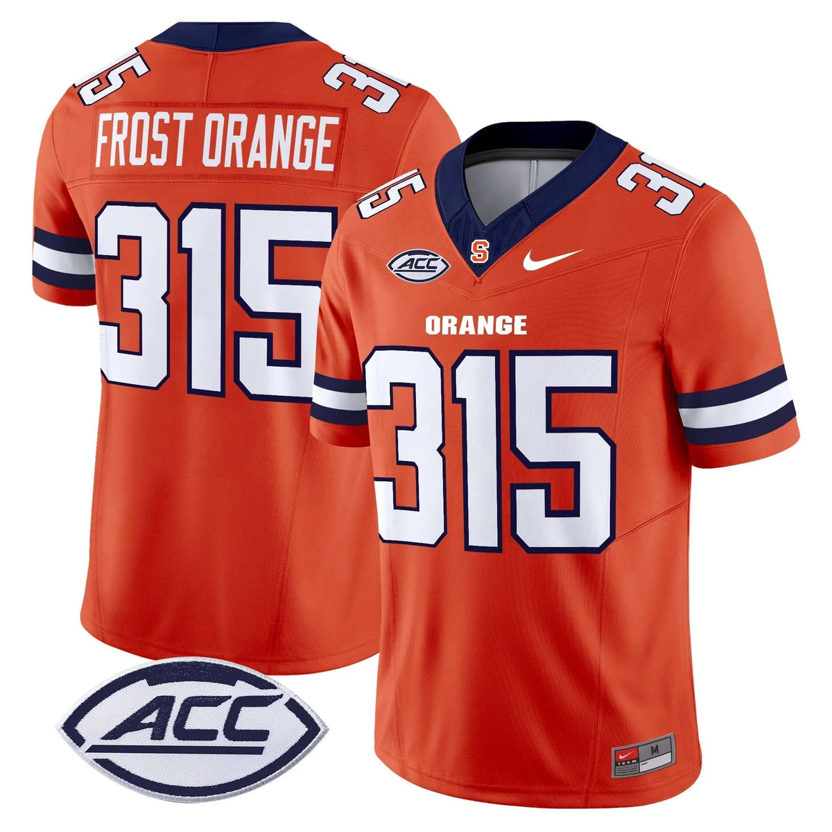 Personalized Syracuse Orange 2026 Vapor Limited Jersey - Orange / Frost Orange 315 Stitched