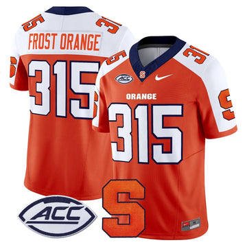 Personalized Syracuse Orange 2026 Vapor Limited Jersey - Orange Alternate / Frost Orange 315 Stitched