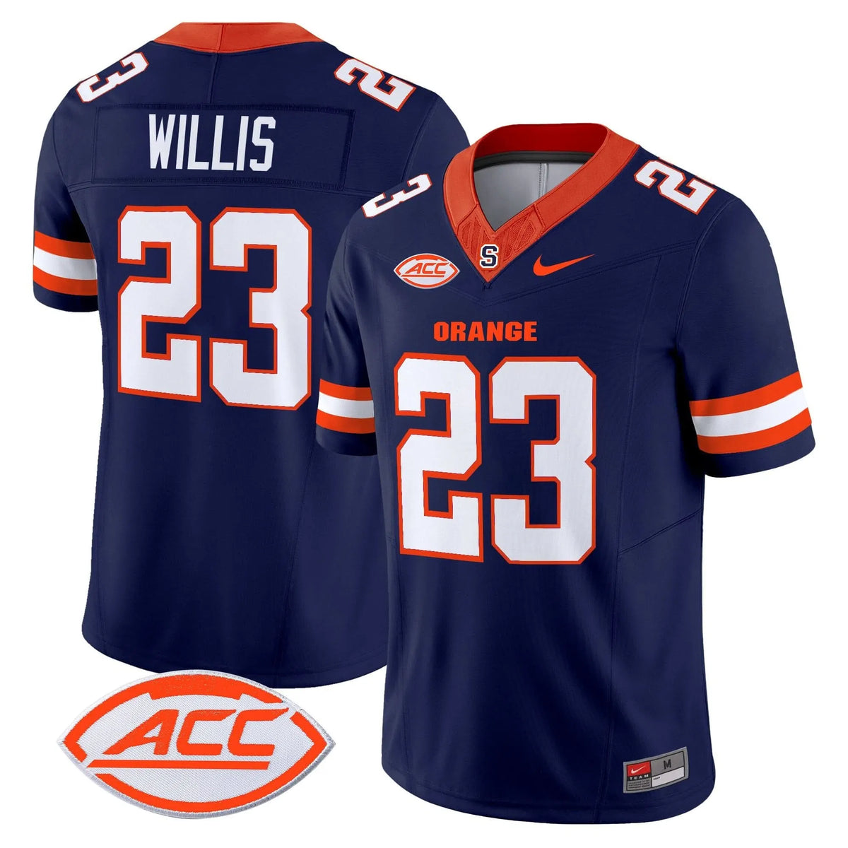 Personalized Syracuse Orange 2026 Vapor Limited Jersey - Navy / Yasin Willis Stitched