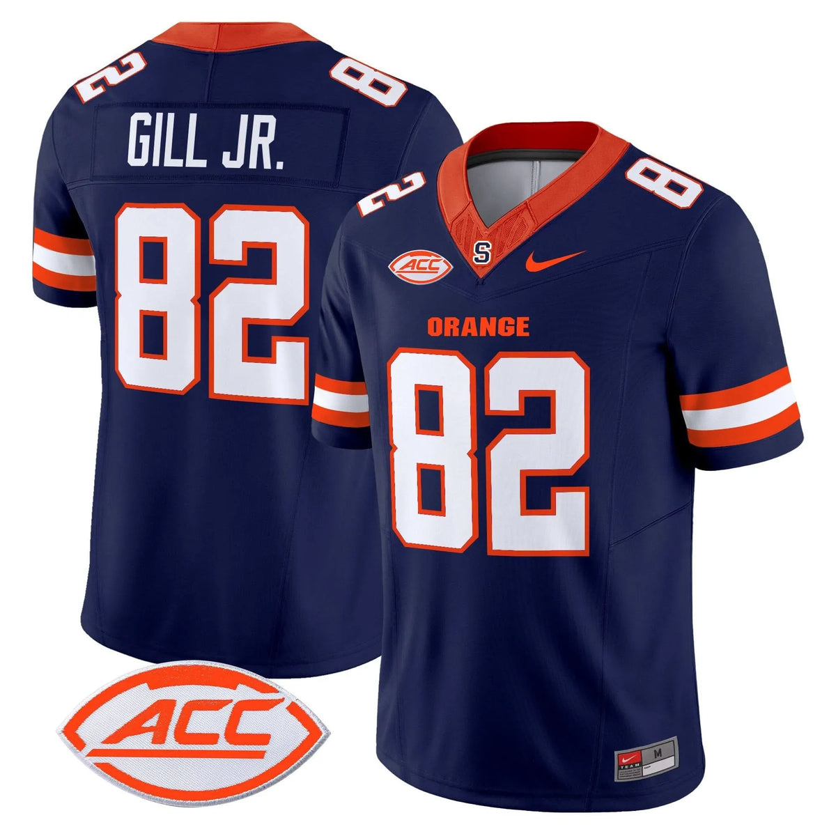 Personalized Syracuse Orange 2026 Vapor Limited Jersey - Navy / Darrell Gill Jr. Stitched