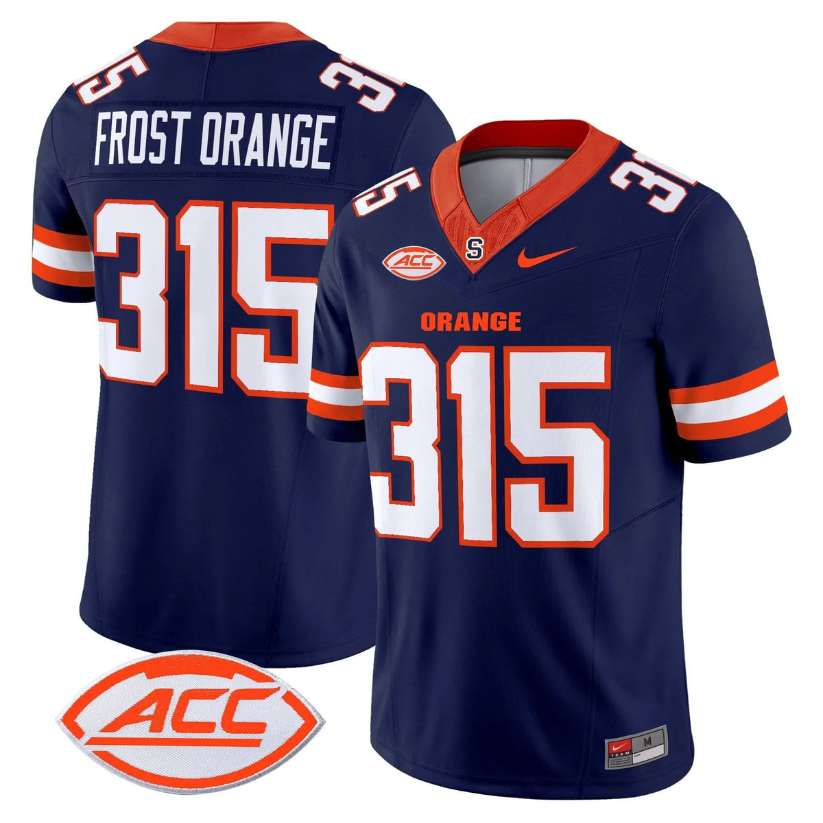 Personalized Syracuse Orange 2026 Vapor Limited Jersey - Navy / Frost Orange 315 Stitched