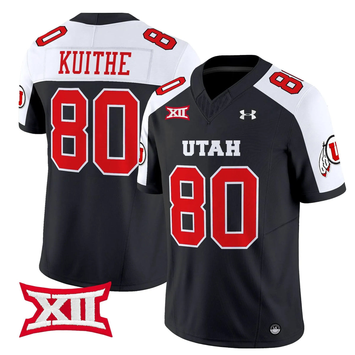 Personalized UU 2026 Vapor Limited Jersey - Black Alternate / Brant Kuithe Stitched