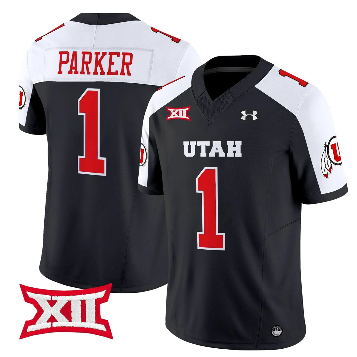 Personalized UU 2026 Vapor Limited Jersey - Black Alternate / Wayshawn Parker Stitched