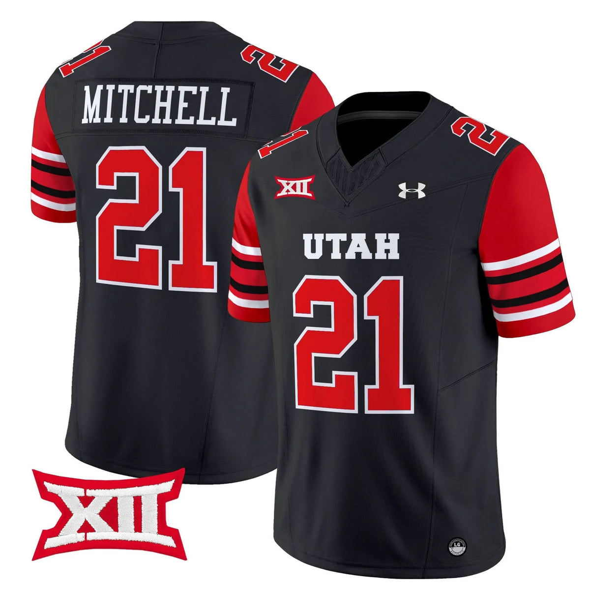 Personalized UU 2026 Vapor Limited Jersey - Black / Mike Mitchell Stitched
