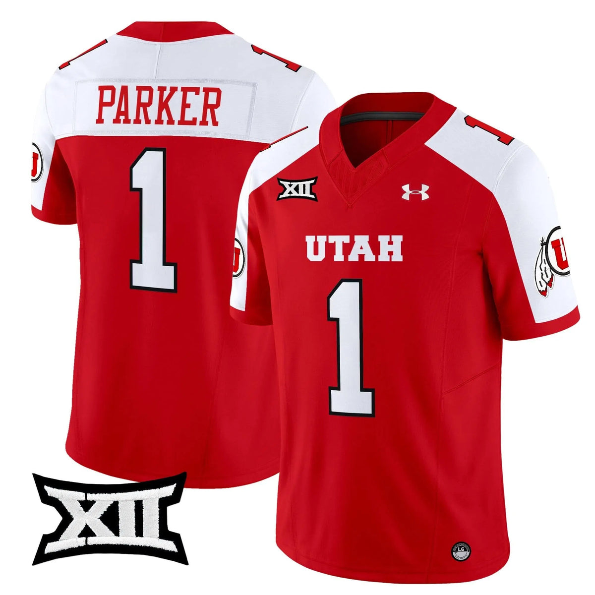 Personalized UU 2026 Vapor Limited Jersey - Red Alternate / Wayshawn Parker Stitched