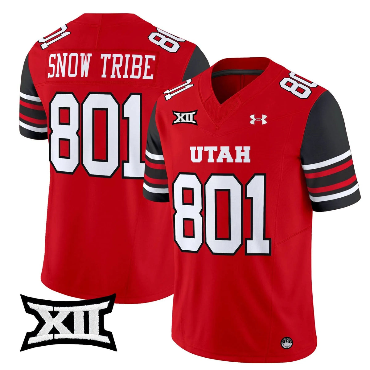 Personalized UU 2026 Vapor Limited Jersey - Red / Snow Tribe 801 Stitched