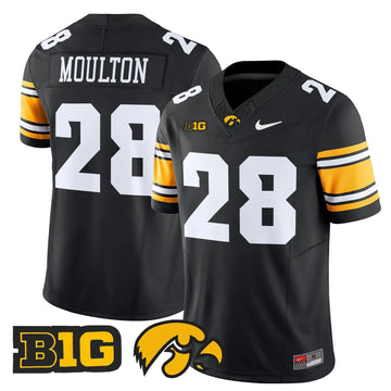Personalized Iowa Hawkeyes 2026 Vapor Limited Jersey - Black / Kamari Moulton Stitched