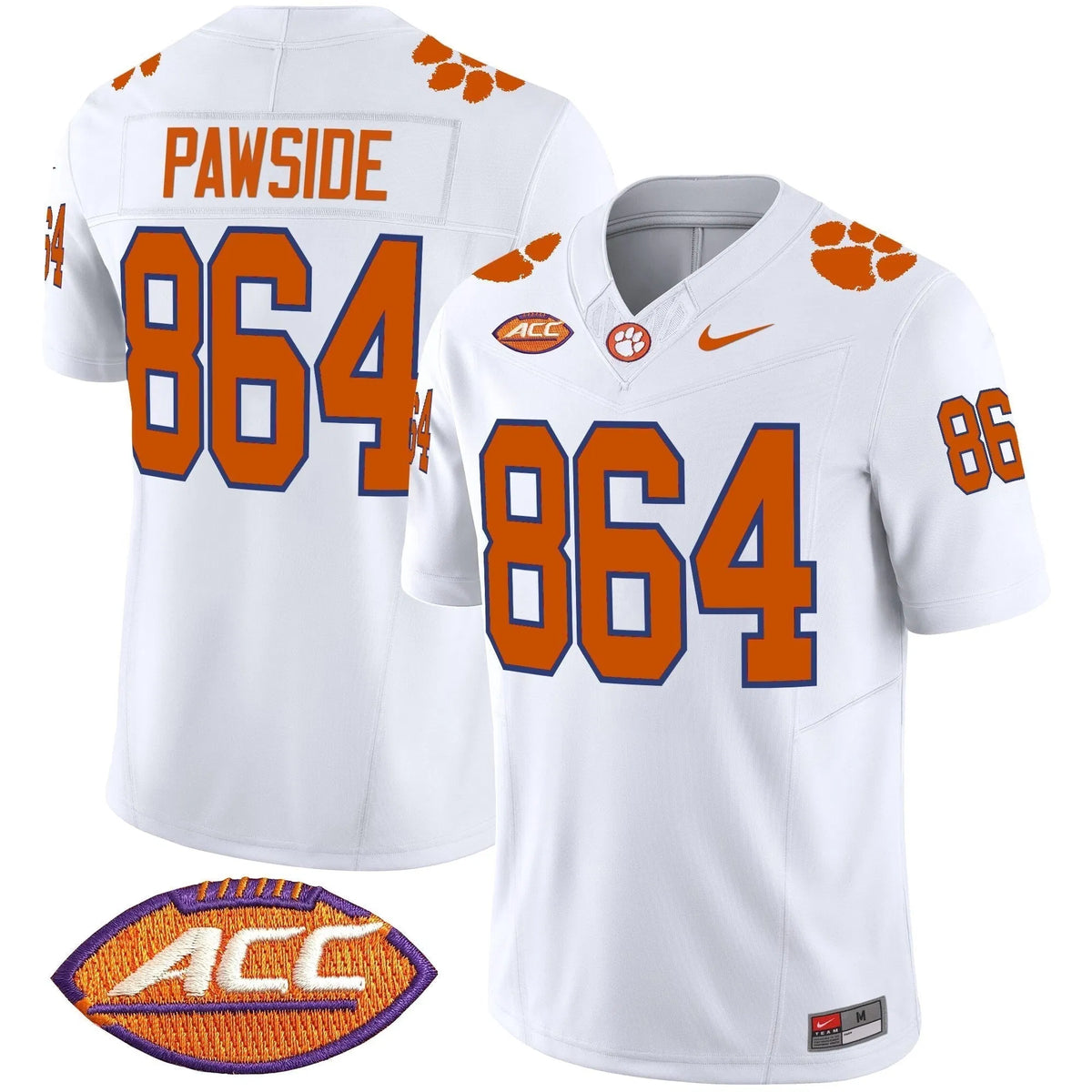 Personalized CT 2026 Vapor Limited Jersey - White / PawSide 864 Stitched