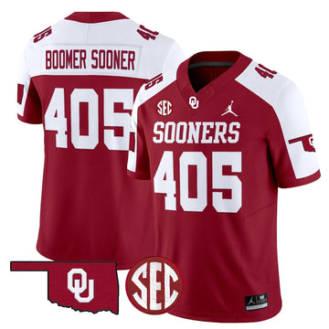 Personalized OS 2026 Vapor Limited Jersey - Alternate / Boomer Sooner 405 Stitched