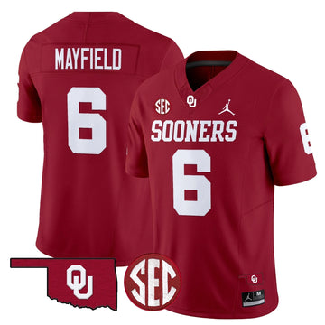 Personalized OS 2026 Vapor Limited Jersey - Crimson / Baker Mayfield Stitched