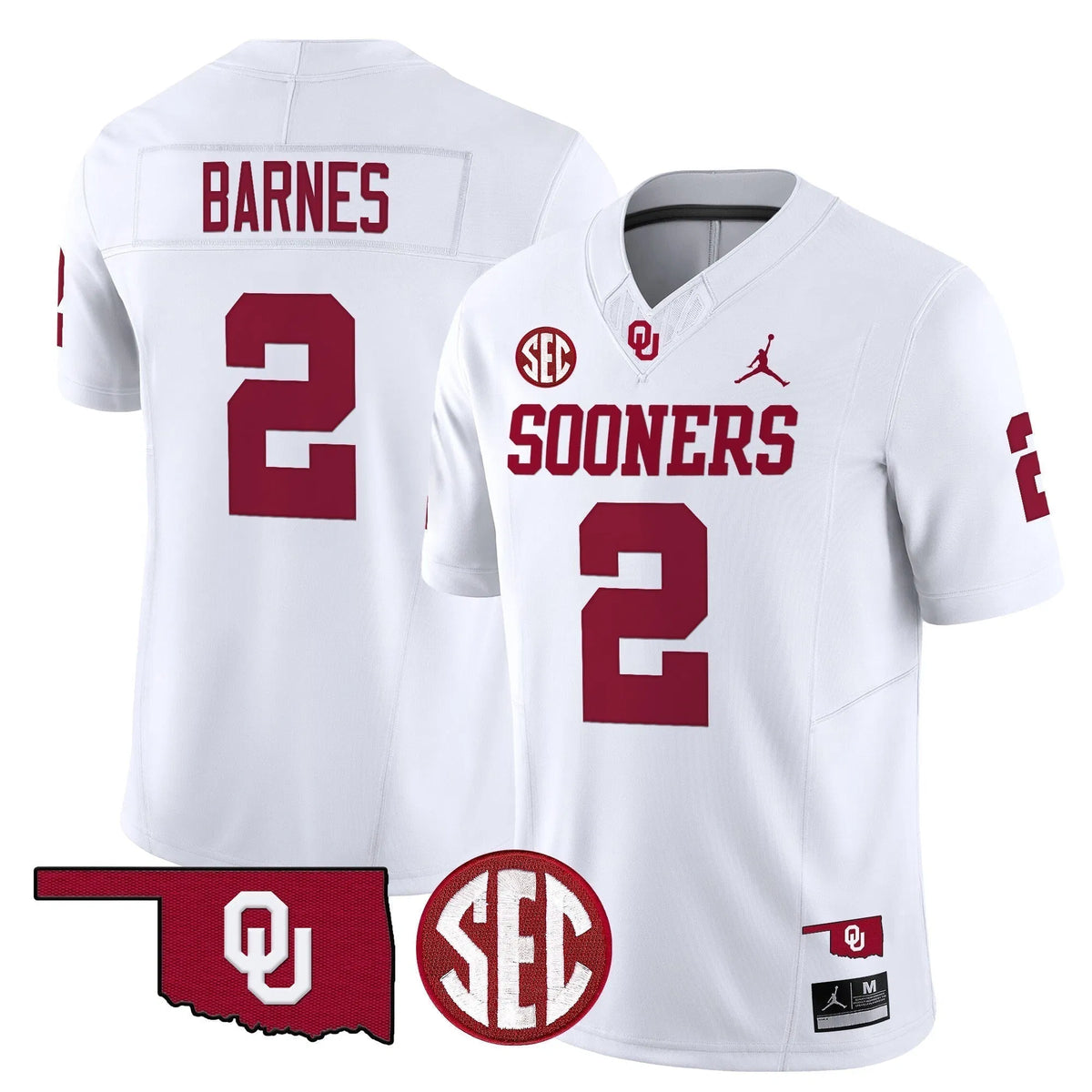 Personalized OS 2026 Vapor Limited Jersey - White / Jovantae Barnes Stitched