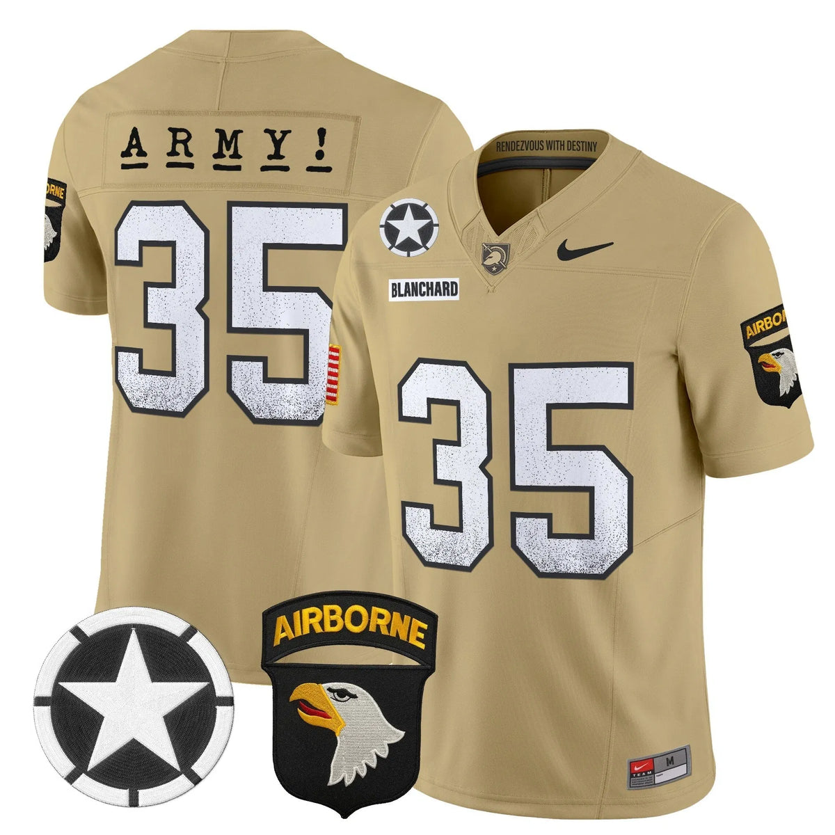 Personalized ABK 2026 Screaming PHI Vapor Limited Jersey - Tan / Doc Blanchard Stitched
