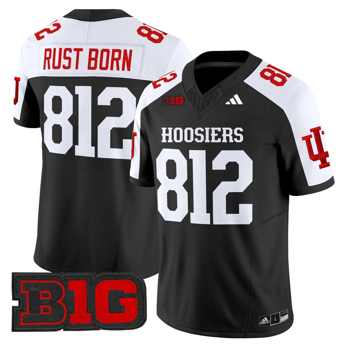 Personalized IND 2026 Vapor Limited Jersey - Black Alternate / Rust Born 812 Stitched