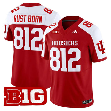 Personalized IND 2026 Vapor Limited Jersey - Crimson Alternate / Rust Born 812 Stitched