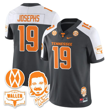 Personalized TV Morgan Wallen 2026 Jersey - Gray Alternate / Joshua Josephs - 19 Stitched
