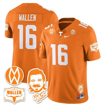 Personalized TV Morgan Wallen 2026 Jersey - Orange / Morgan Wallen - 16 Stitched
