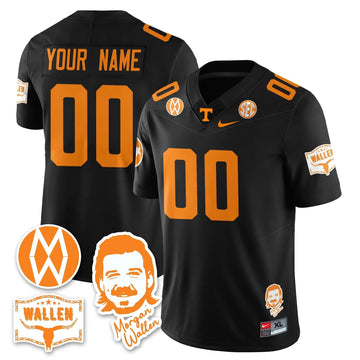 Personalized TV Morgan Wallen 2026 Custom Jersey - Black Stitched