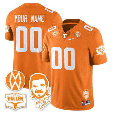 Personalized TV Morgan Wallen 2026 Custom Jersey - Orange Stitched