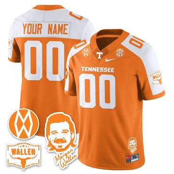 Personalized TV Morgan Wallen 2026 Custom Jersey - Orange Alternate Stitched
