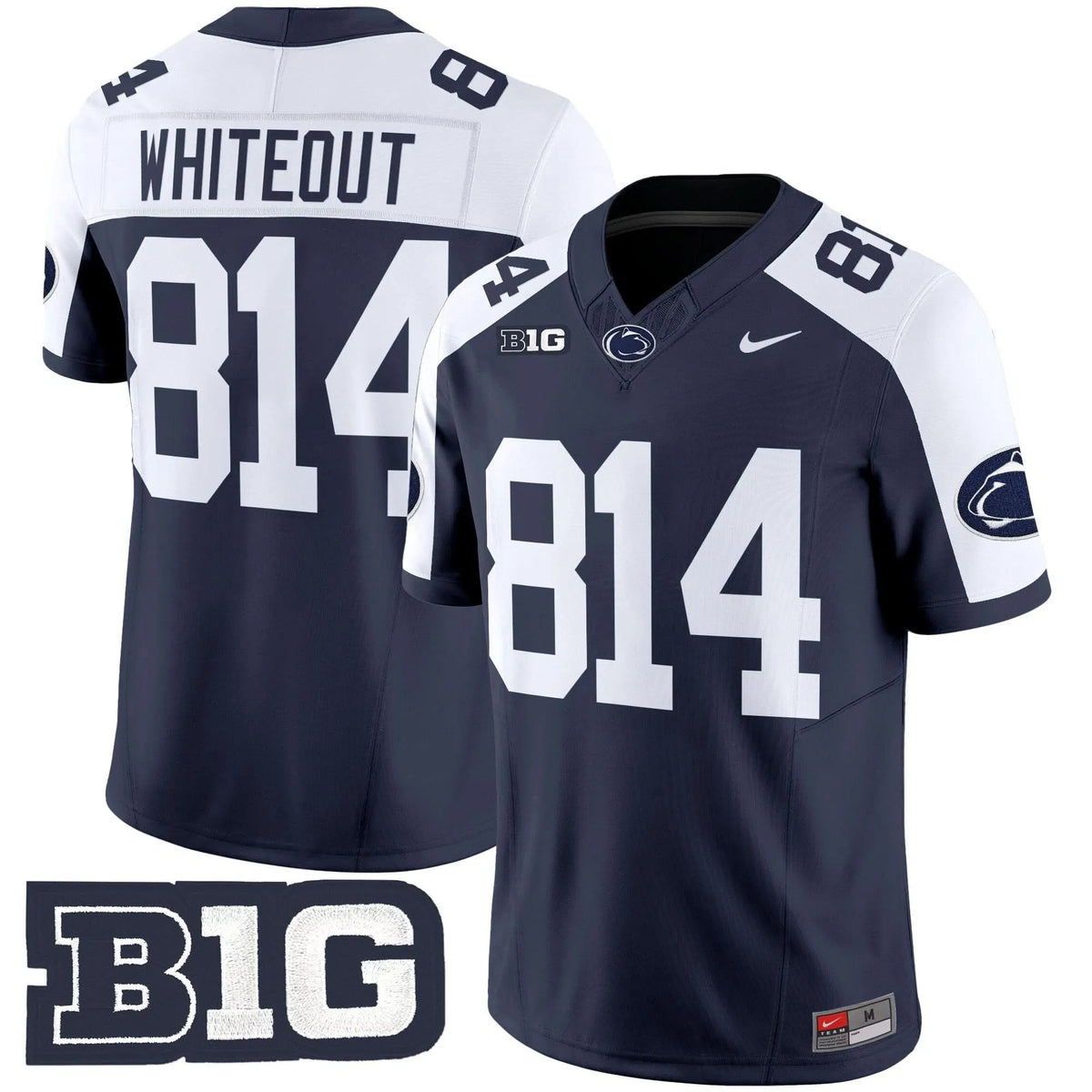 Personalized PSU 2026 Vapor Limited Jersey - Navy Alternate / WHITEOUT 814 Stitched