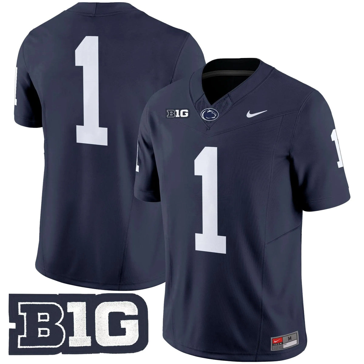 Personalized PSU 2026 Vapor Limited Jersey - Navy / #1 Team Stitched