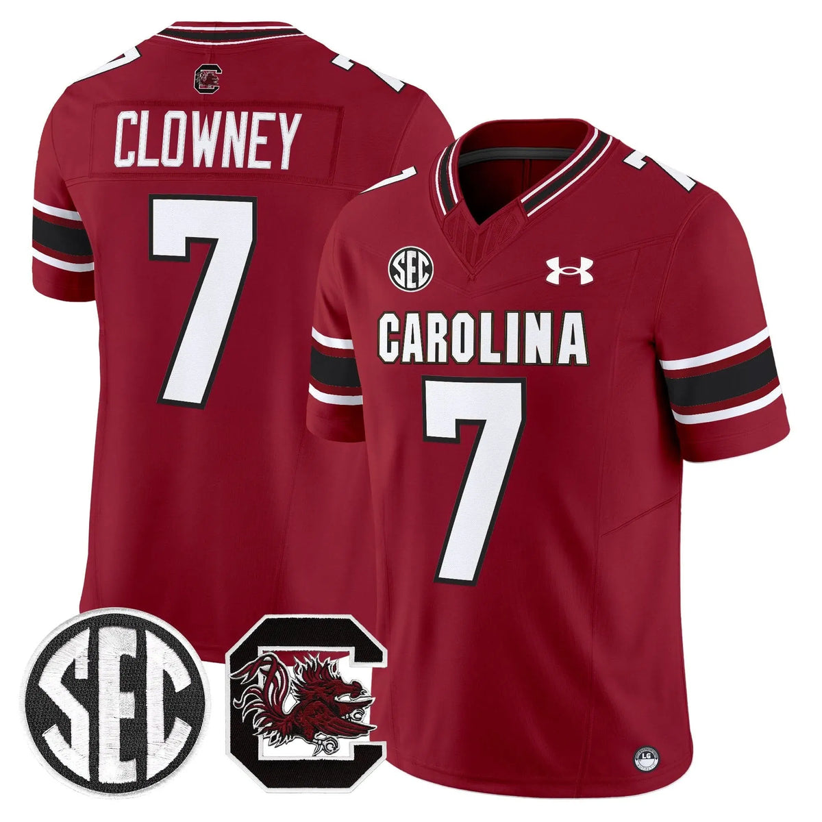 Personalized SCG 2026 Vapor Limited Jersey - Garnet / Jadeveon Clowney Stitched