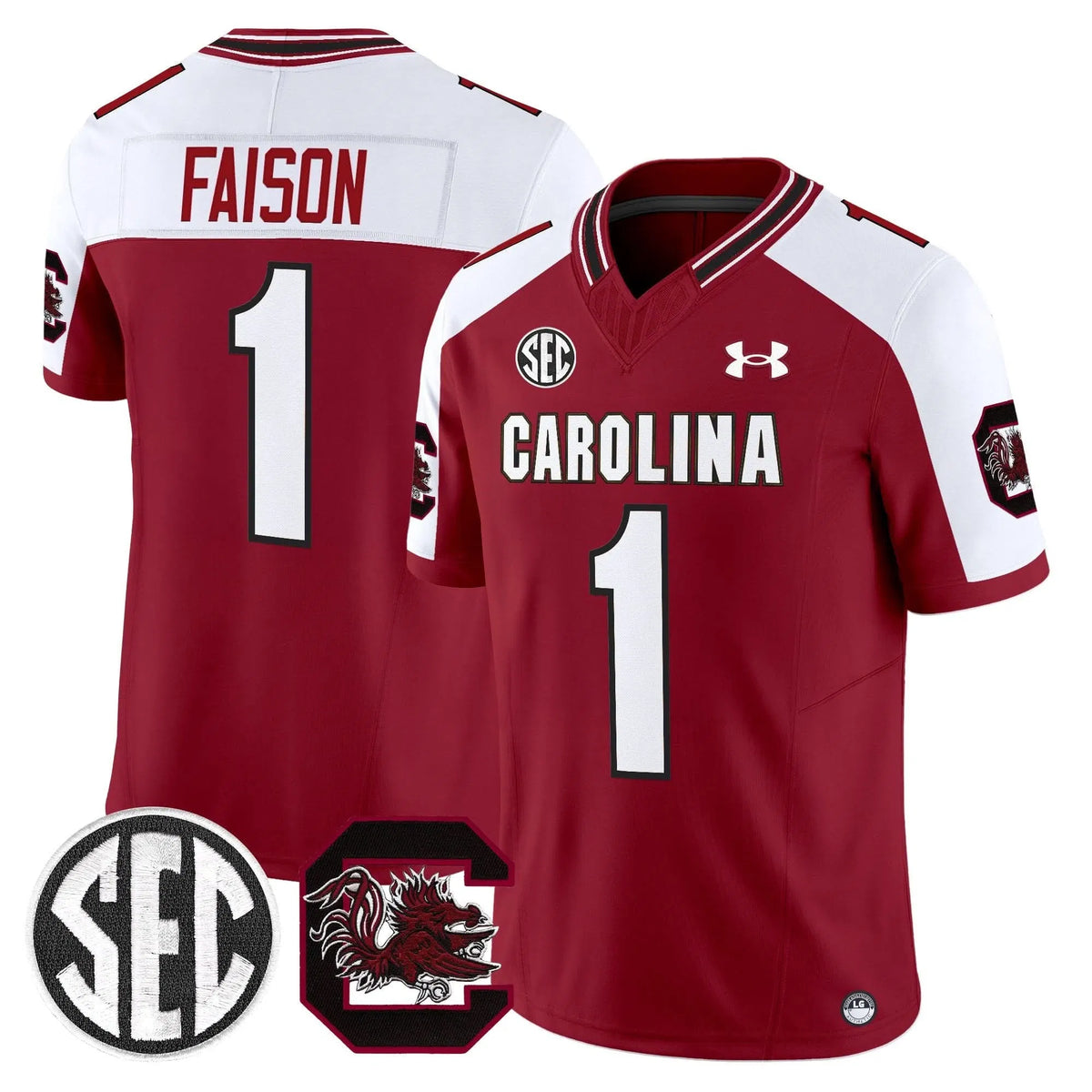 Personalized SCG 2026 Vapor Limited Jersey - Garnet Alternate / Rahsul Faison Stitched