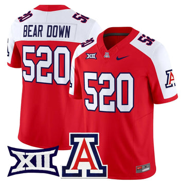 Personalized ARIZ 2026 Vapor Limited Jersey - Red Alternate / Bear Down 520 Stitched