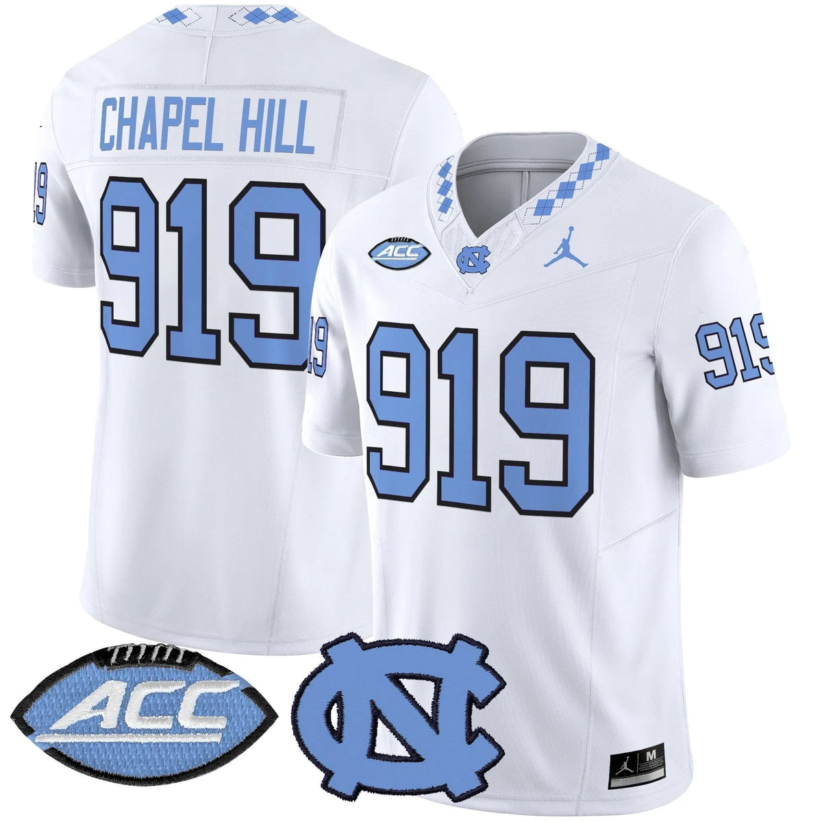 Personalized NCTH 2026 Vapor Limited Jersey - White / Chapel Hill 919 Stitched
