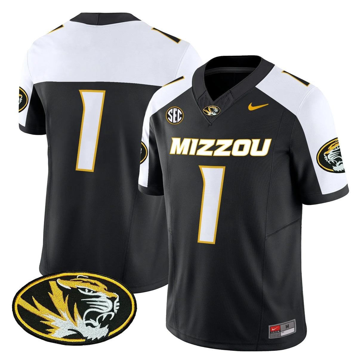 Personalized MT 2026 Vapor Limited Jersey - Black Alternate / #1 Team Stitched
