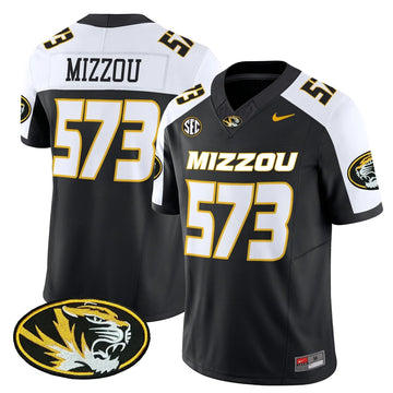 Personalized MT 2026 Vapor Limited Jersey - Black Alternate / Mizzou 573 Stitched