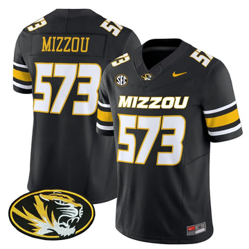 Personalized MT 2026 Vapor Limited Jersey - Black / Mizzou 573 Stitched