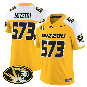 Personalized MT 2026 Vapor Limited Jersey - Gold Alternate / Mizzou 573 Stitched