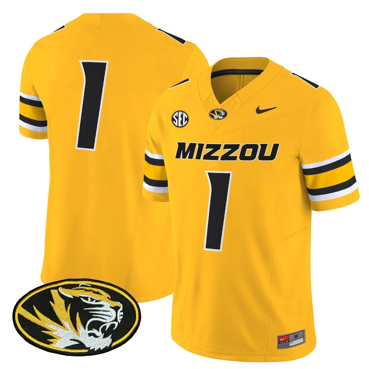 Personalized MT 2026 Vapor Limited Jersey - Gold / #1 Team Stitched