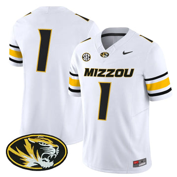 Personalized MT 2026 Vapor Limited Jersey - White / #1 Team Stitched