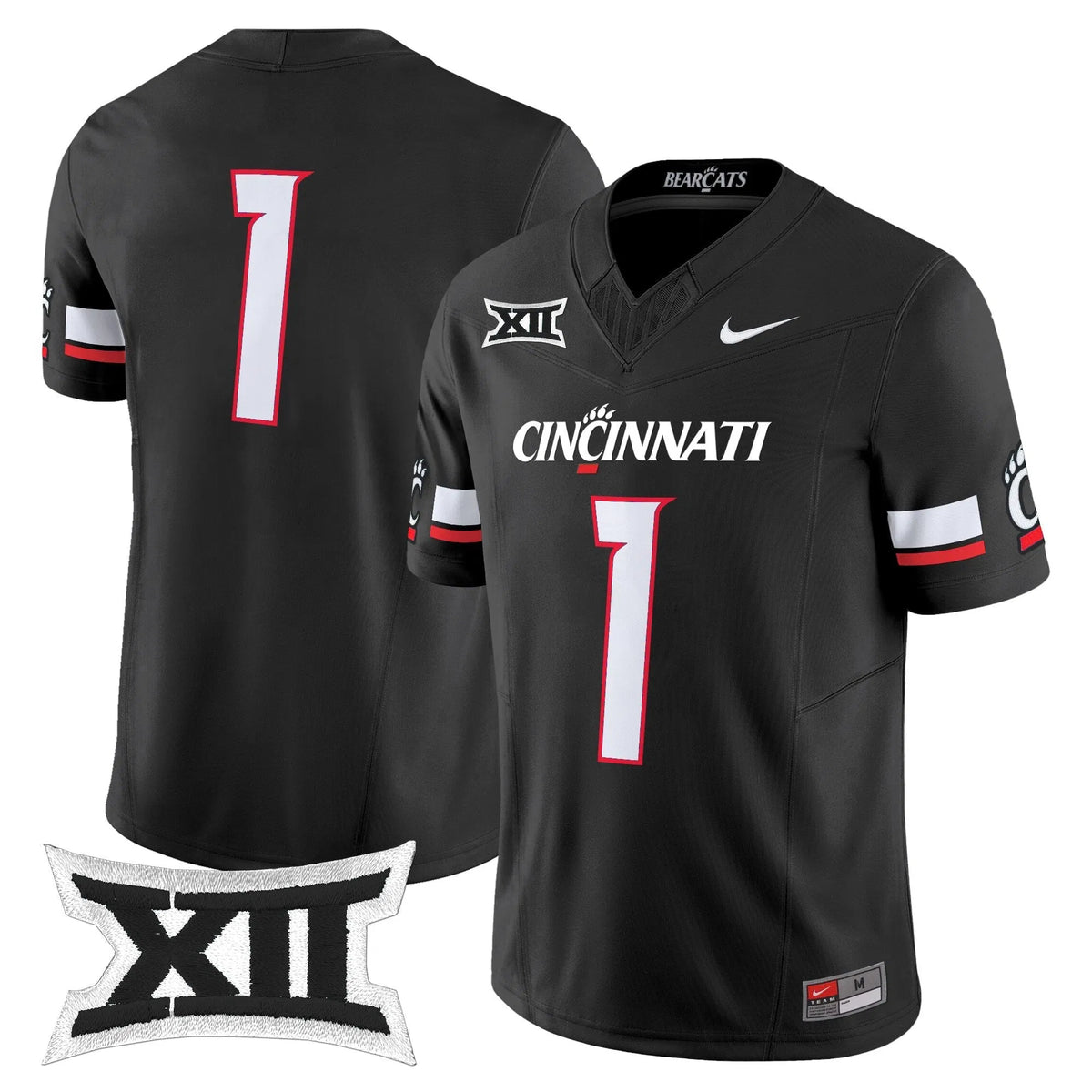 Personalized CB 2026 Vapor Limited Jersey - Black / #1 Team Stitched